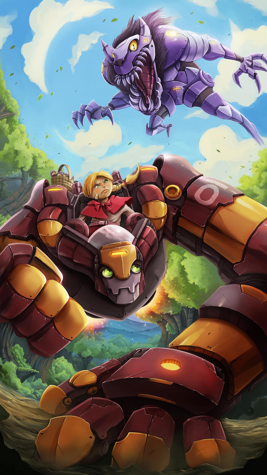 Red Riding Mech by desmondWOOT on DeviantArt