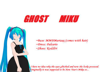 [MMD] Ghost Miku