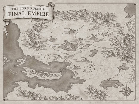 Mistborn The Final Empire Map - Brandon Sanderson