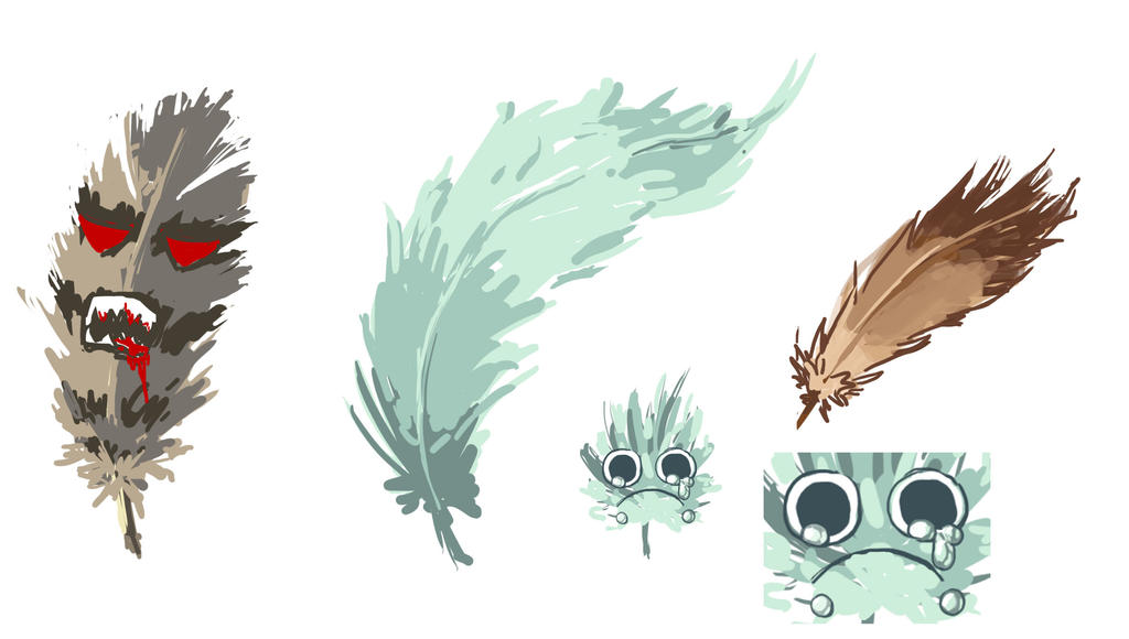 Feather sketches