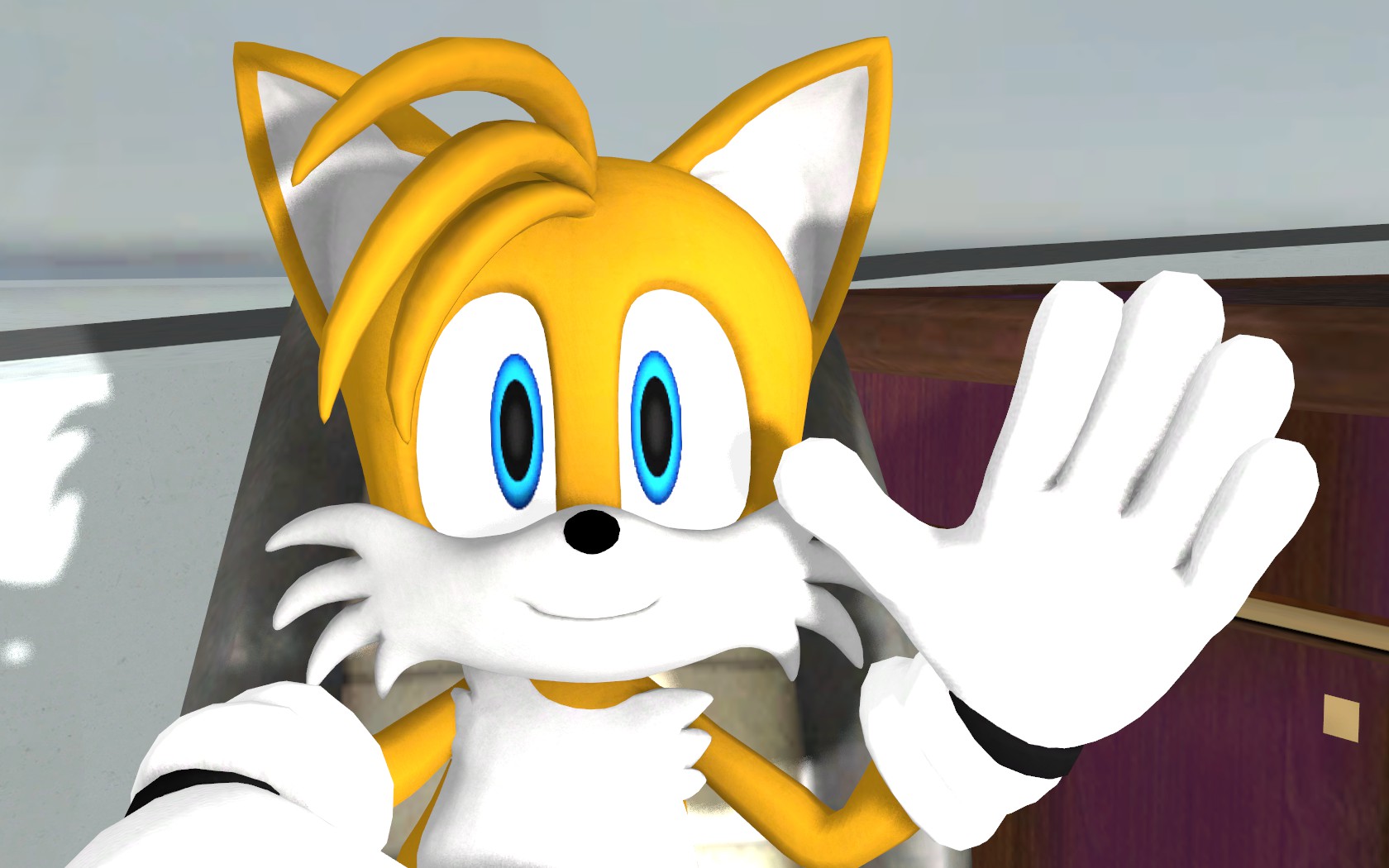 Tails waving #1 by MichaelJFan77 on DeviantArt