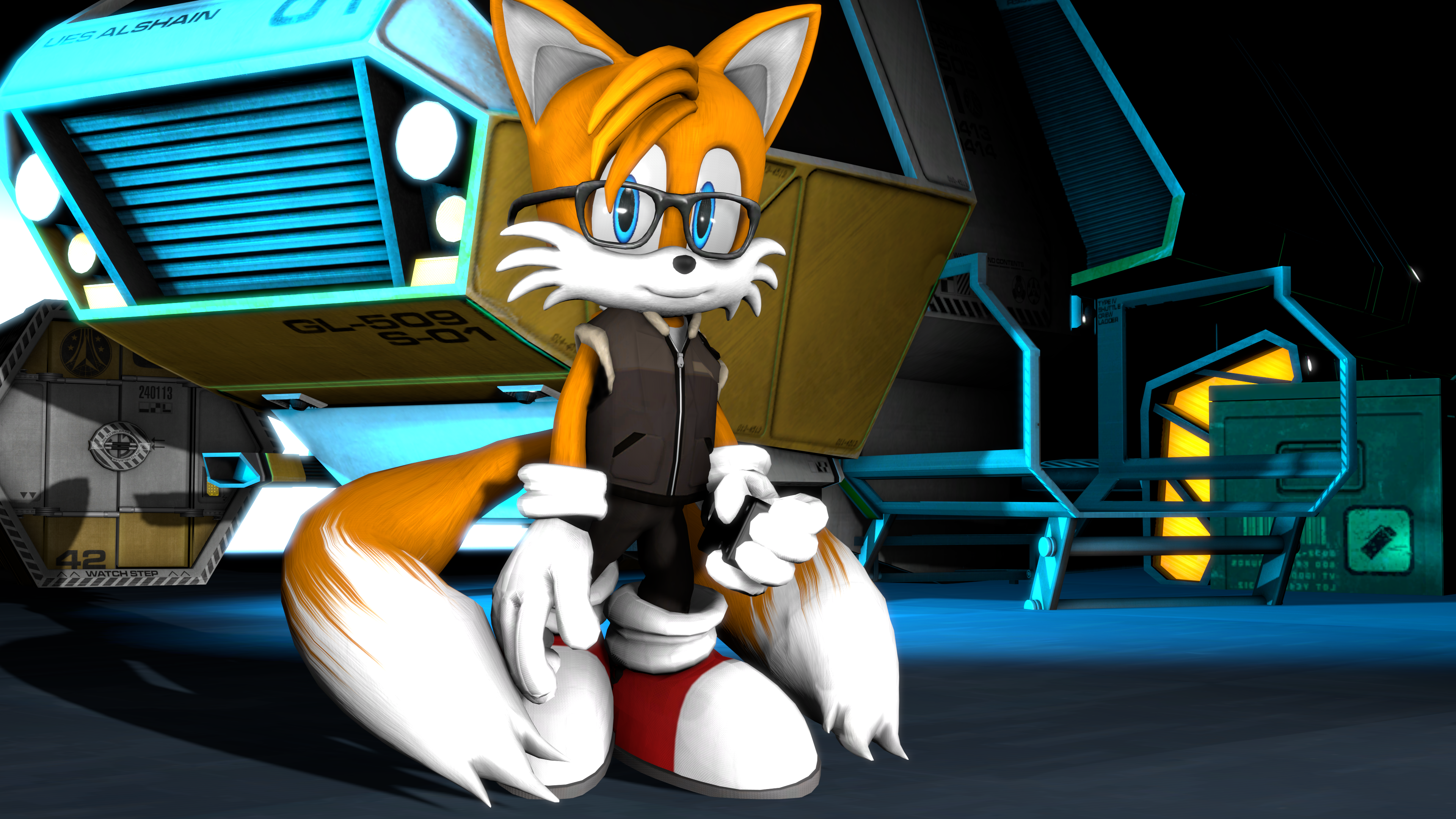 Tails Flying (Recreated Pose) Upgraded by FinnAkira on @DeviantArt