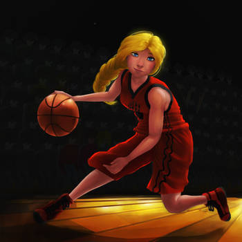 Basketball girl for an assignment by loldrui