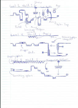 My Game Level 1-3 Sketches