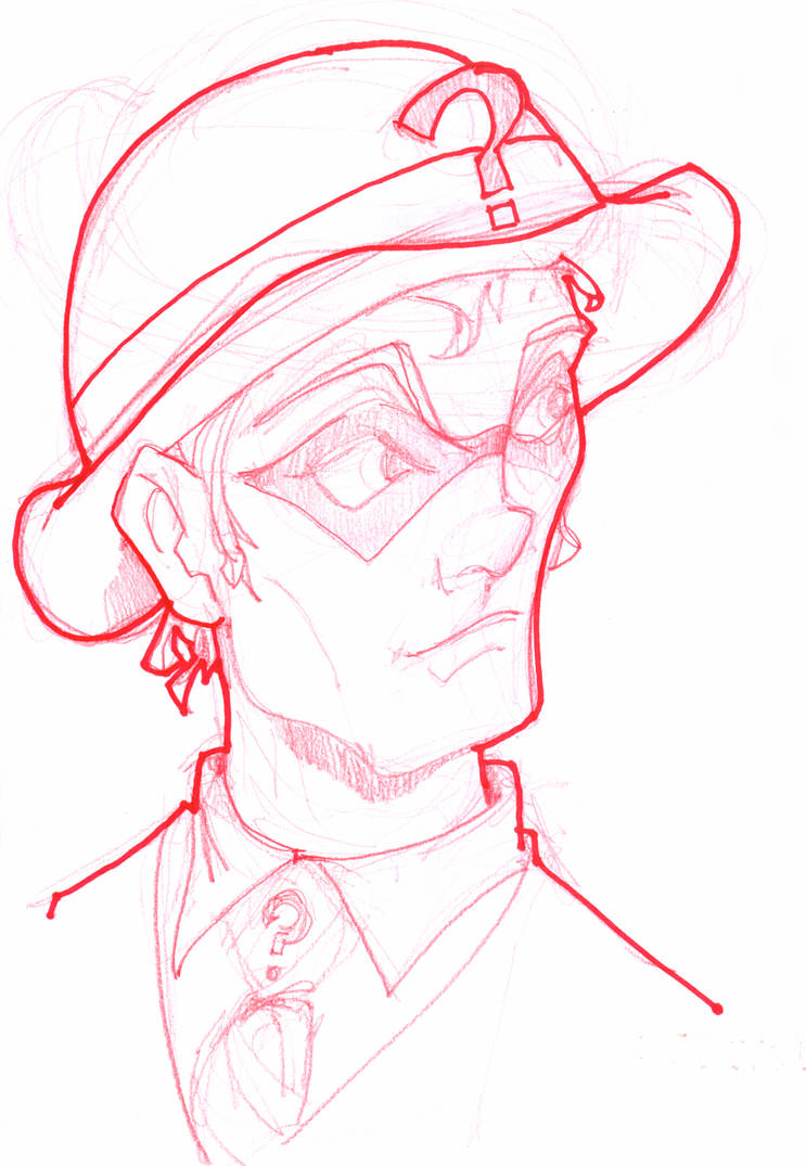 Riddler Sketch by TheDoodlebags on DeviantArt