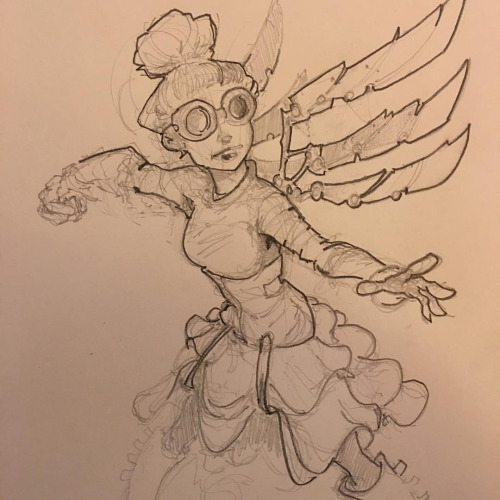 Steampunk Fairy Sketch II