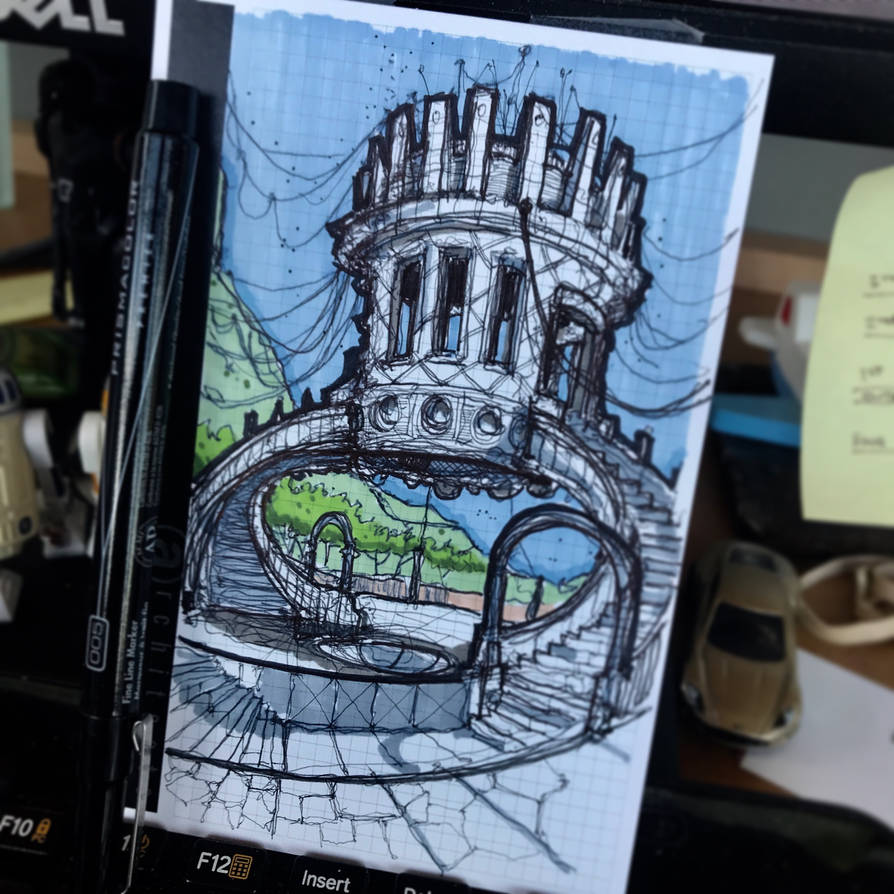 Architectural Folly Sketch by TheDoodlebags on DeviantArt