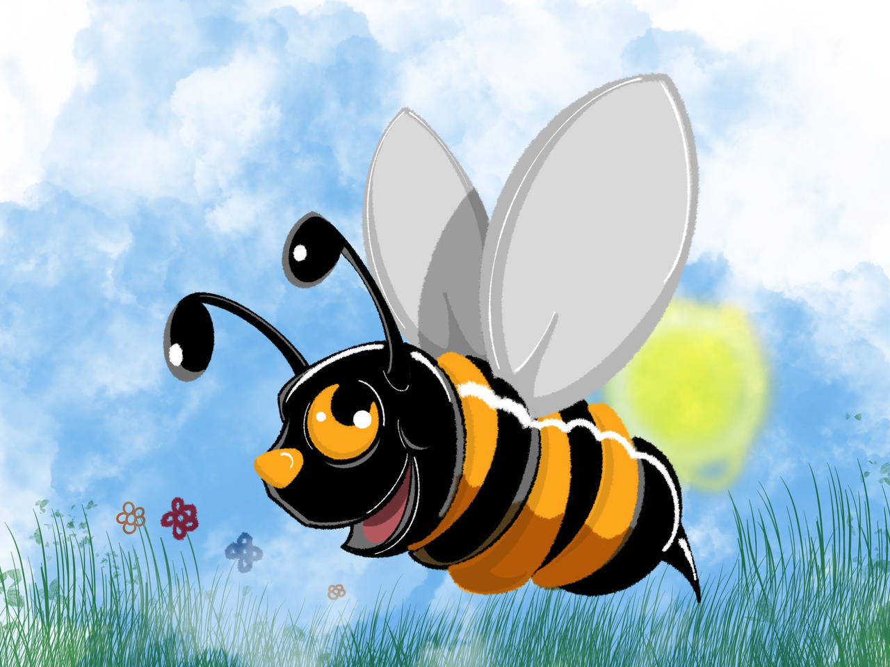 Bee Deviantart Style Bee by TheDoodlebags on DeviantArt