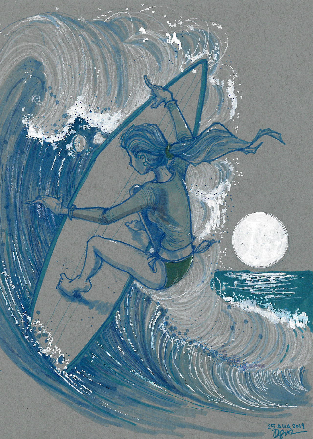 Surfer Sketch by TheDoodlebags on DeviantArt