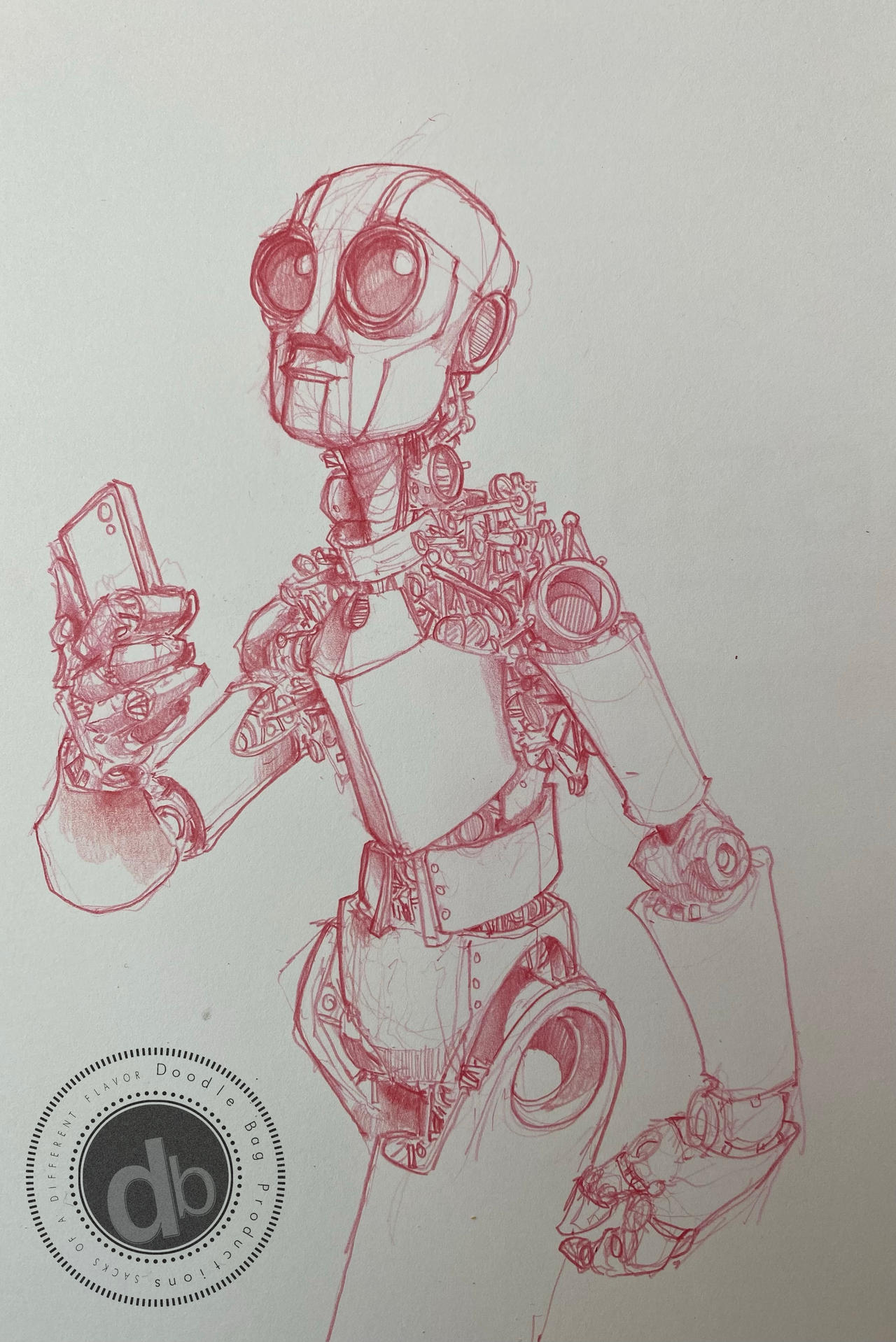 Robot Sketch #7 - March of Robots 2021 by TheDoodlebags on DeviantArt