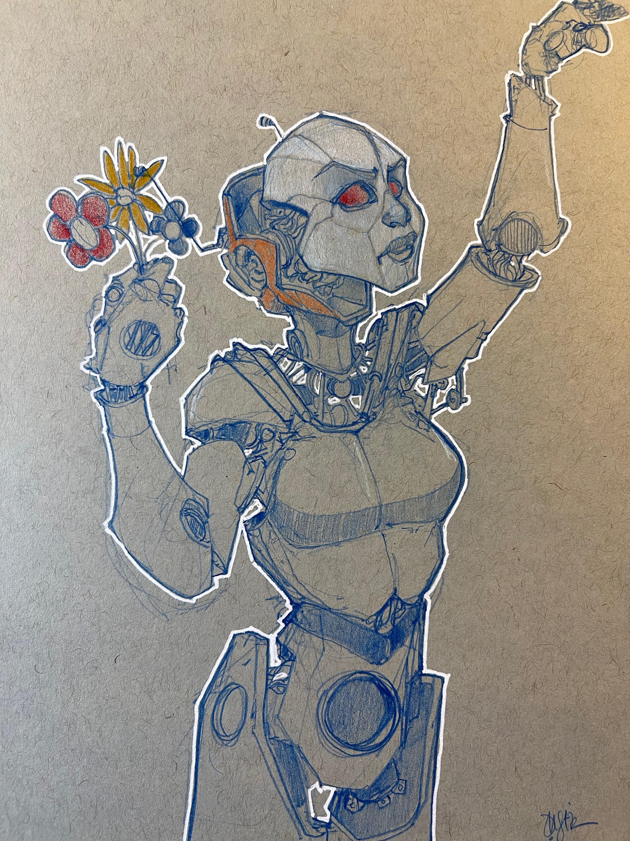 Robot Sketch #1314 by TheDoodlebags on DeviantArt