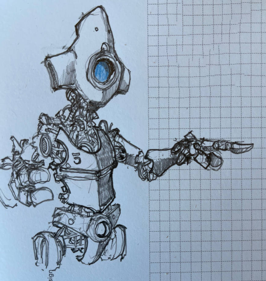 Robot Sketch #1317 by TheDoodlebags on DeviantArt