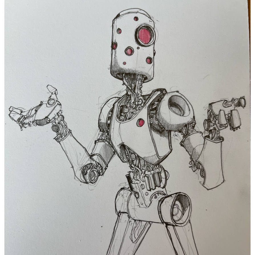 Robot Sketch #1318 by TheDoodlebags on DeviantArt