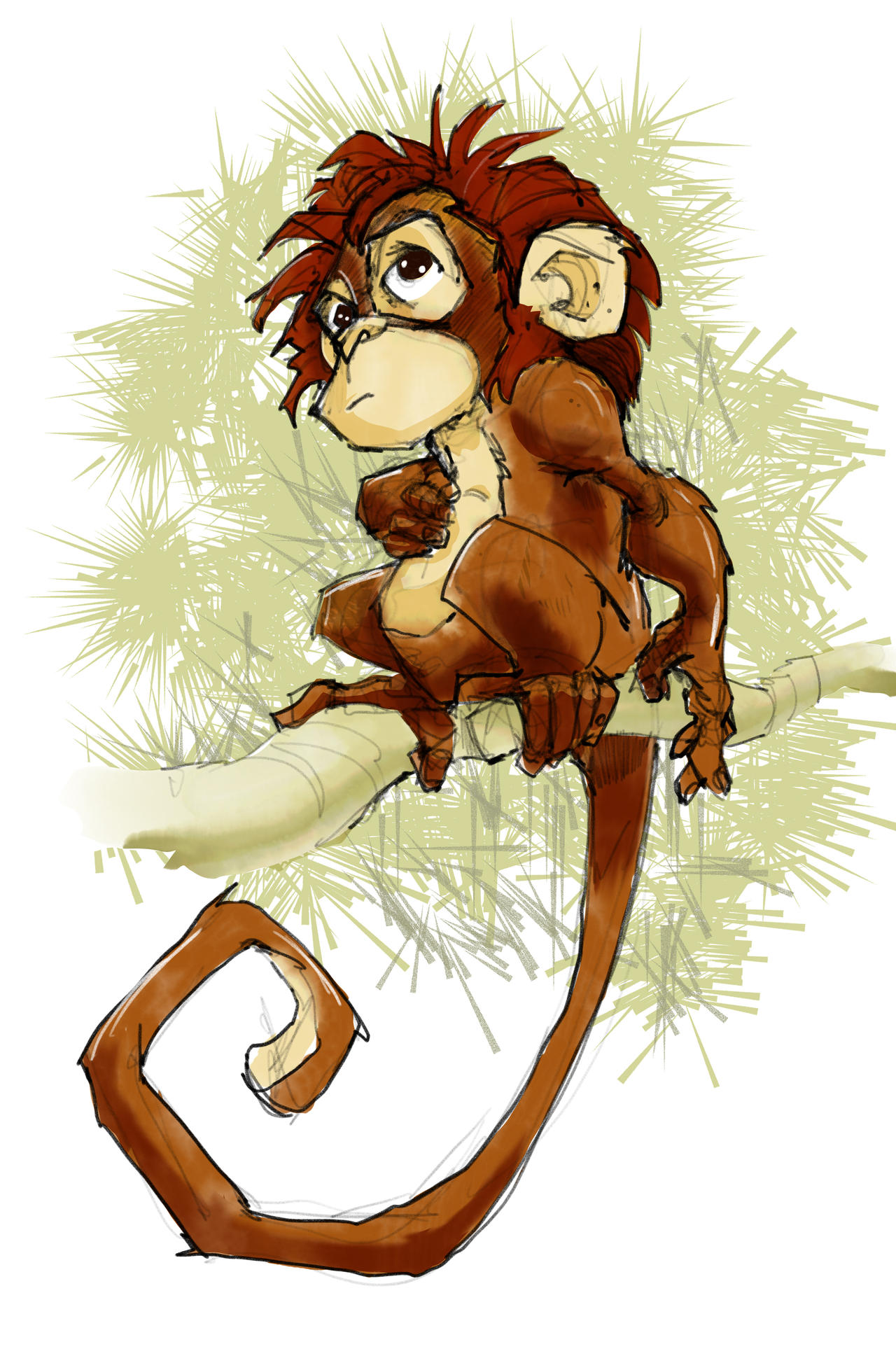 Toque Monkey Drawing Monkey Sketch - 1 by TheDoodlebags on DeviantArt