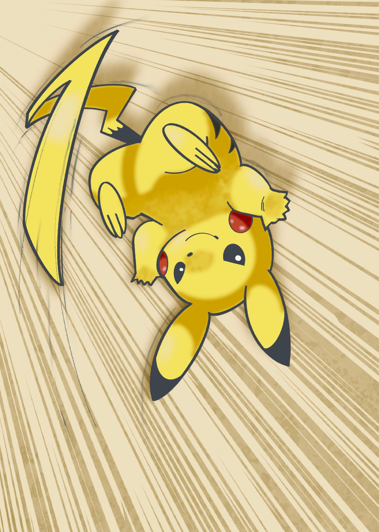 Pikachu Rear View Pikachu by TheDoodlebags on DeviantArt