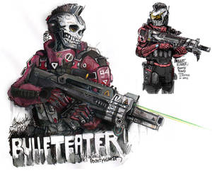 Bulleteater, bounty hunter from outer ring