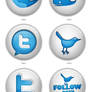 Twitter button icons