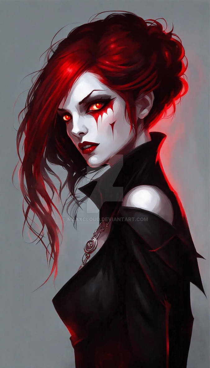 A Vampire Women Red Black Hair Glowing Red Eyes By Maxxcloud On DeviantArt a-vampire-women-red-black-hair-glowing-red-eyes-by-maxxcloud-on-deviantart