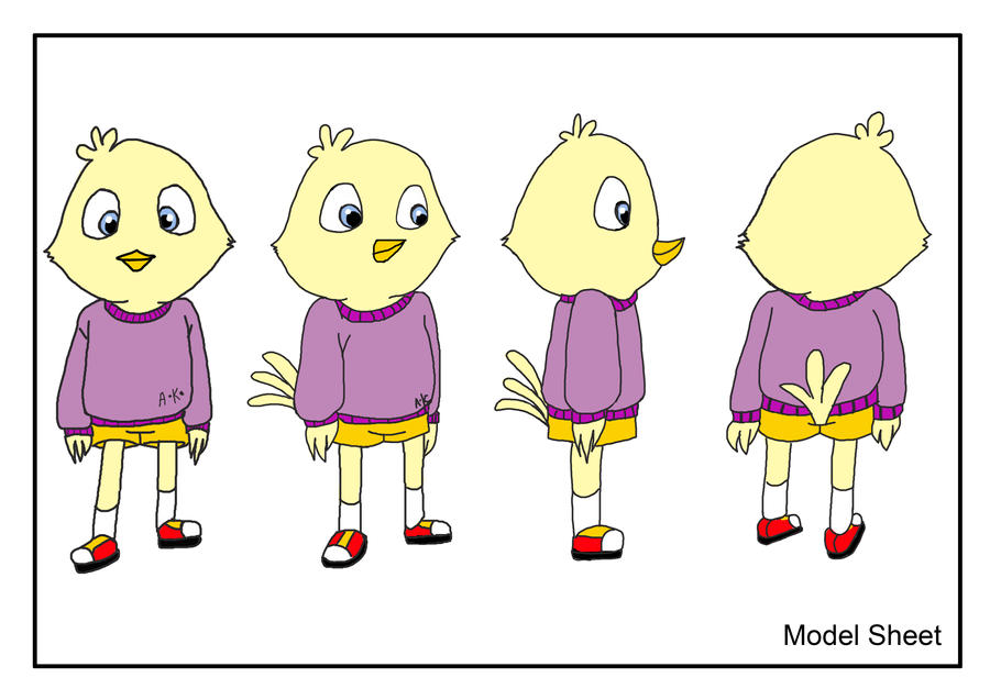 cartoon Chick model sheet by eternal0kiss on DeviantArt