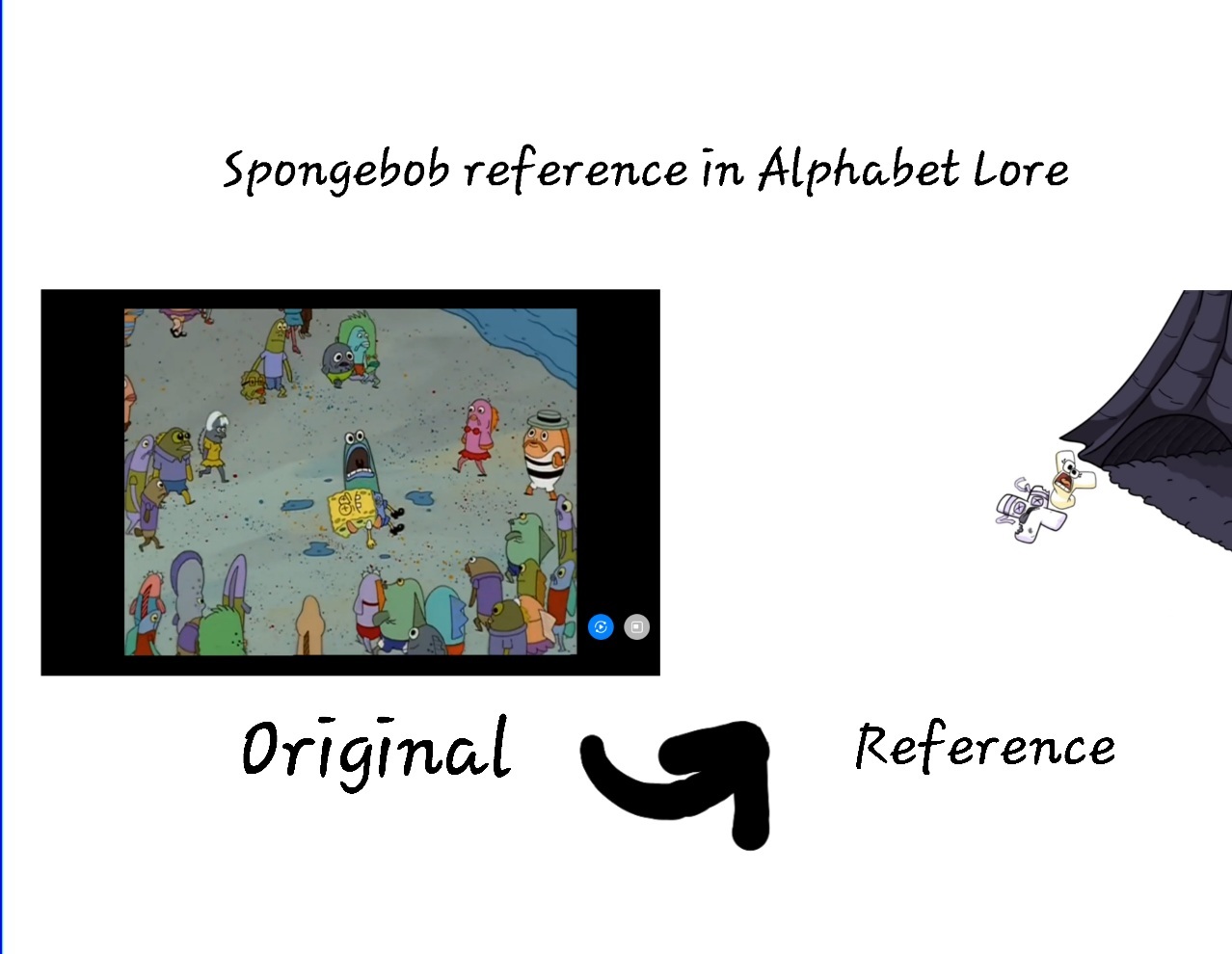 Alphabet Lore E in SpongeBob style by BluShneki522 on DeviantArt