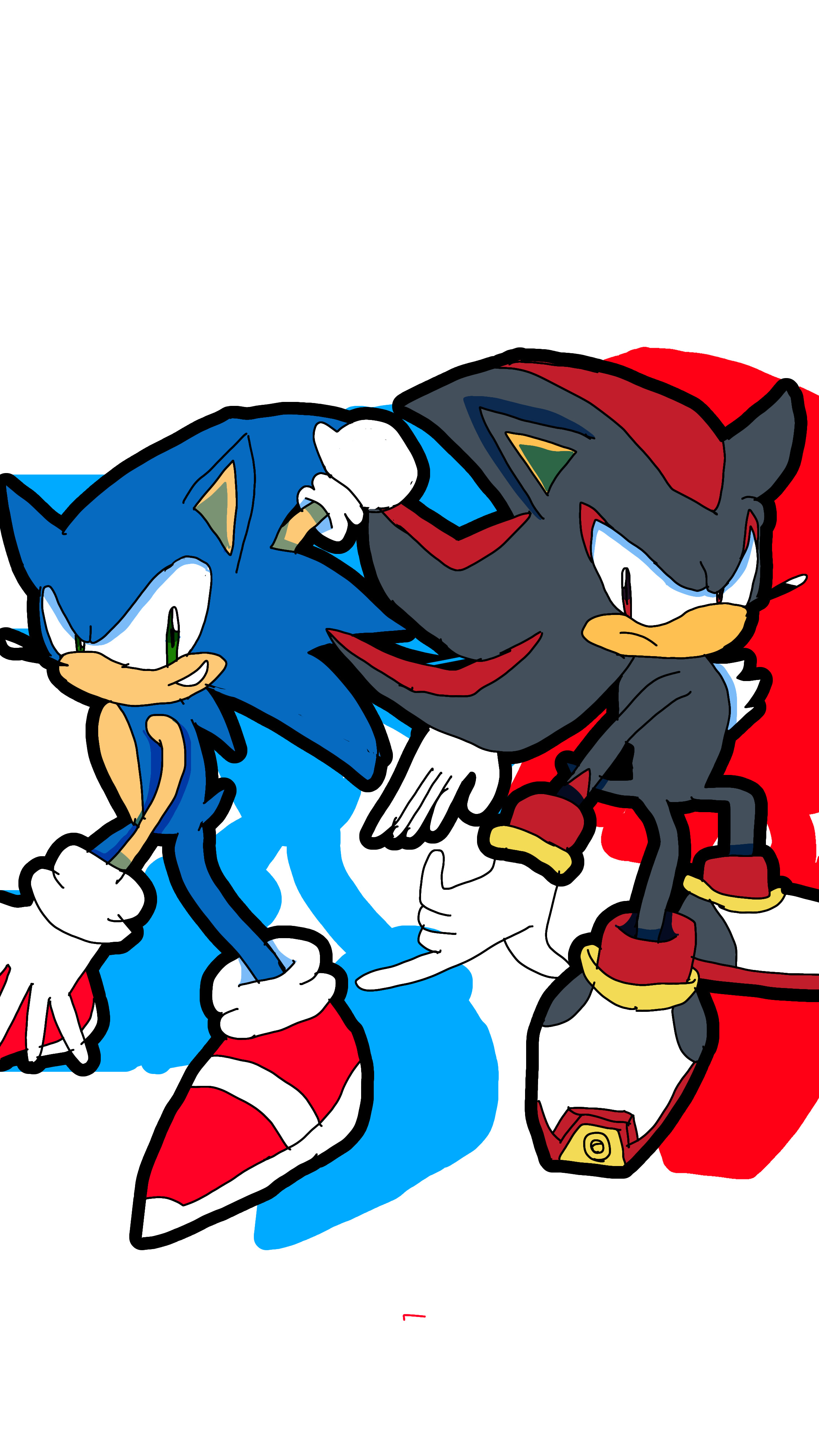 Sonic and shadow by anathewerehog on DeviantArt