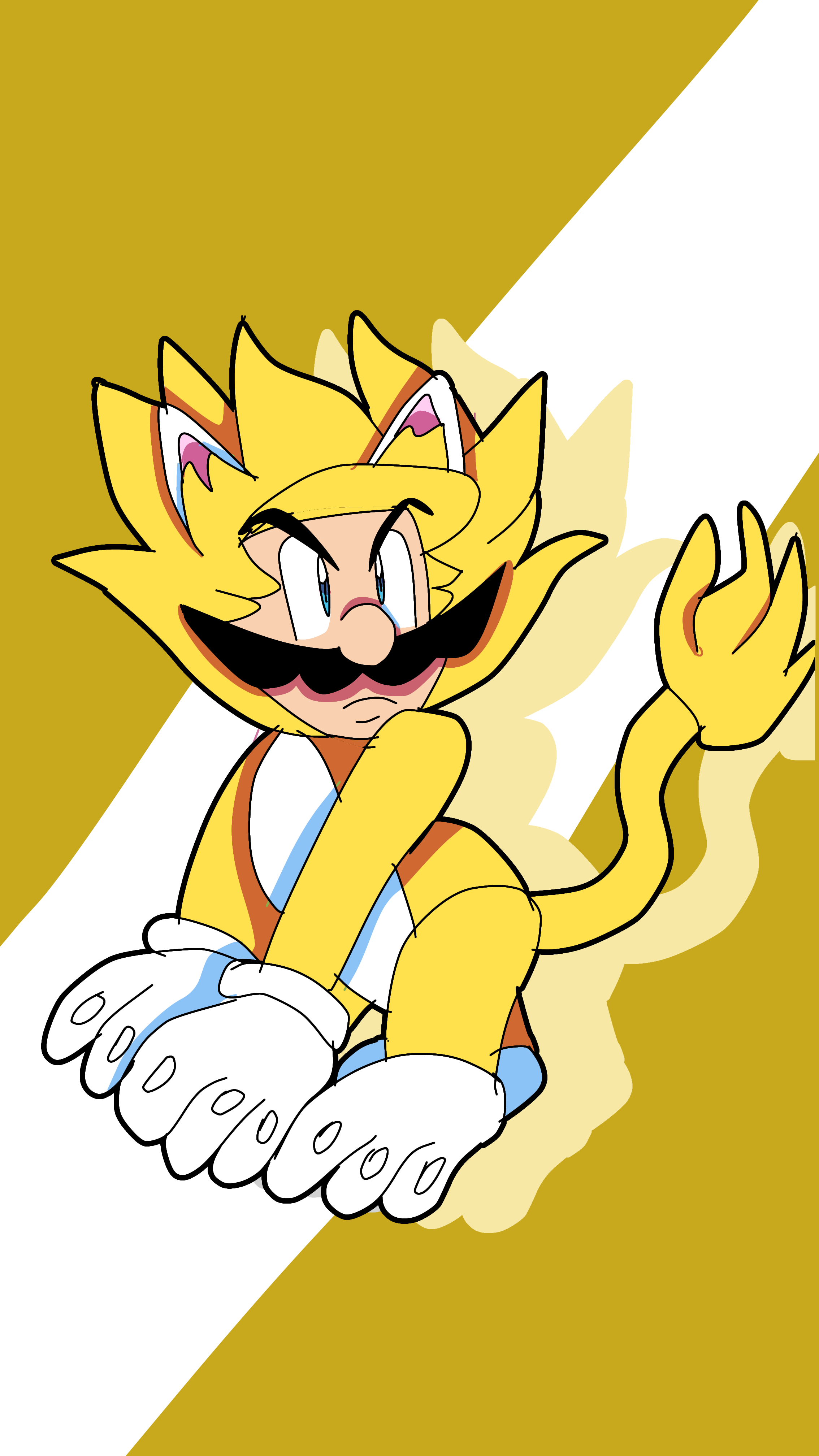 Cat Mario (art by IndigoWildcat on DeviantArt). : r/Mario