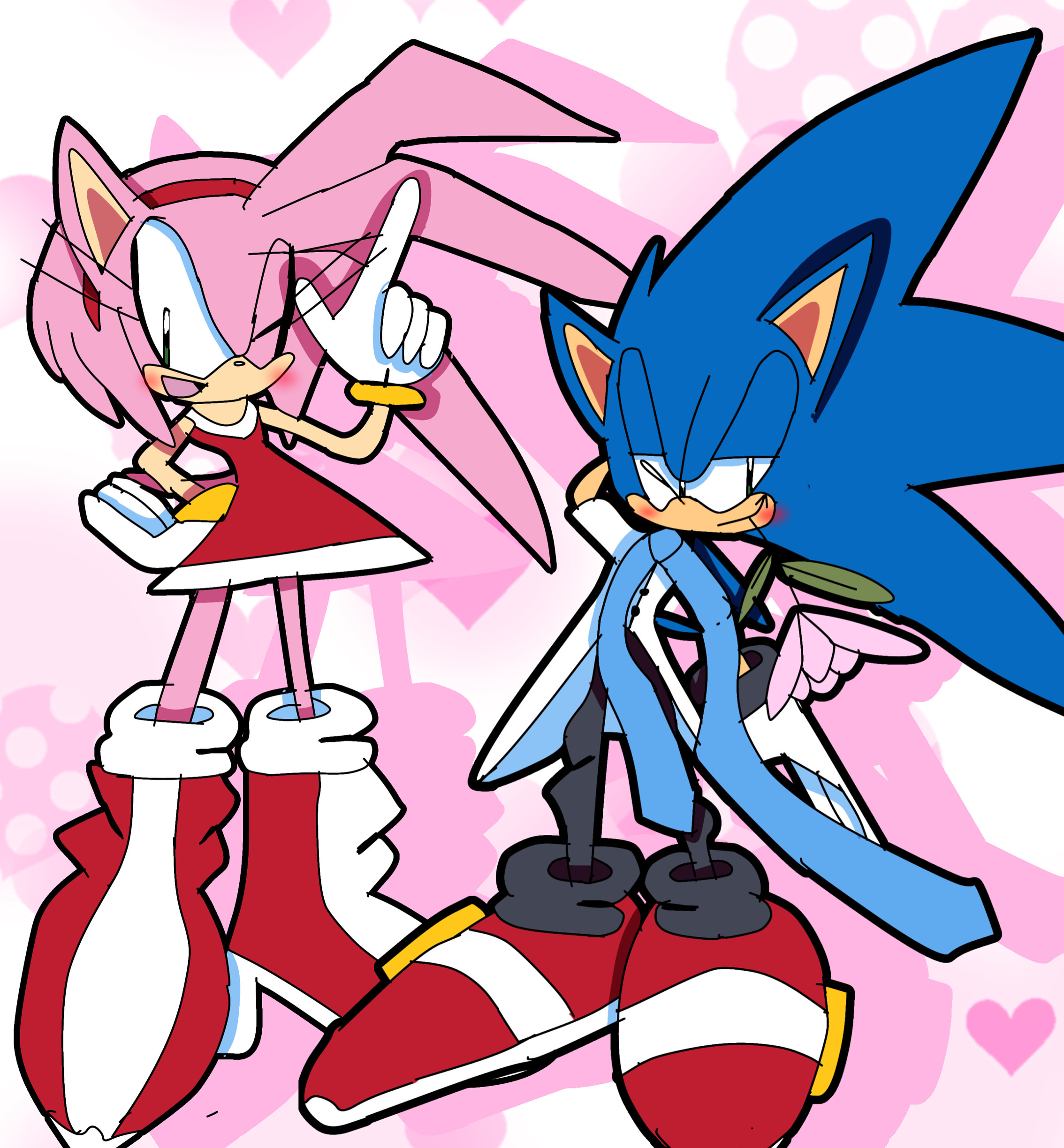 RayTheBear ❤💙+💜💛 na platformě X: „Sonamy Boom #Sonamy #Sonic