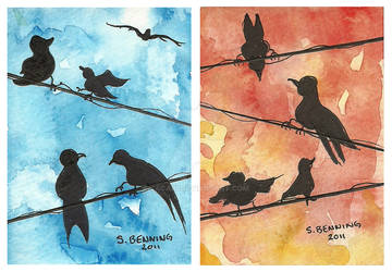 Birds On A Wire by Sacari