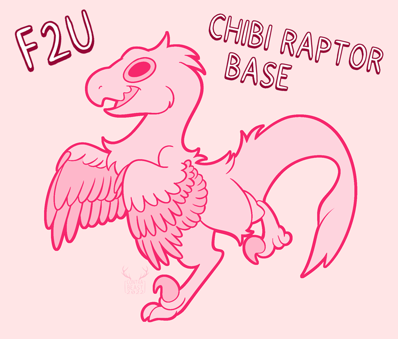 f2u Chibi Raptor Base by contrabeast on DeviantArt