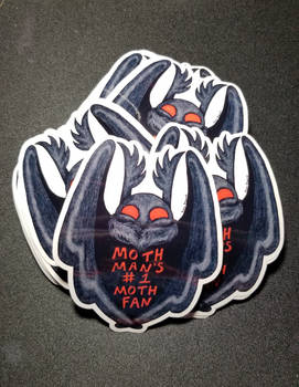 Mothman's #1 Mothfan Stickers