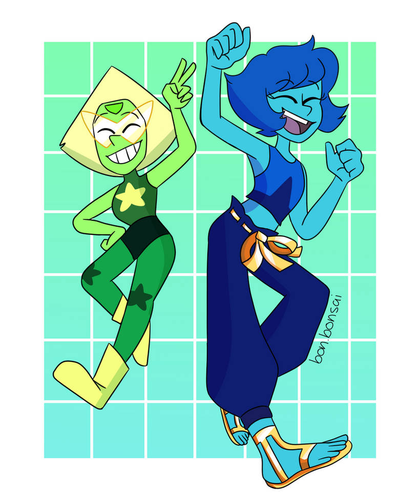 Peridot And Lapis New Forms by bonbonsai