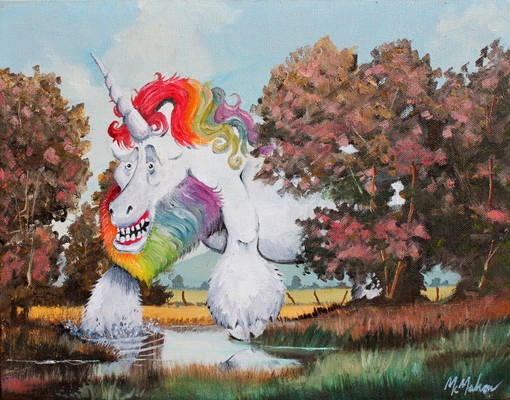 Behold the Majesty of the Juvenile Squatchicorn...