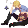 Sanji and Chopper Render