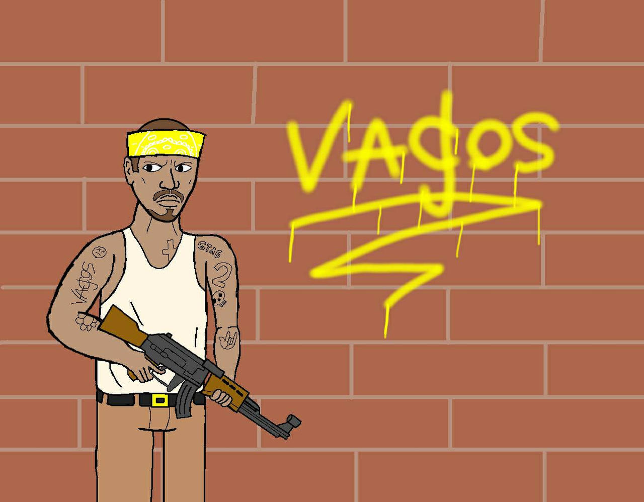 Vagos Deviantart GTA San Andreas: los Santos vagos fan art by RizzaArtist2010 on DeviantArt