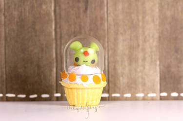 Alien in a UFO Cupcake