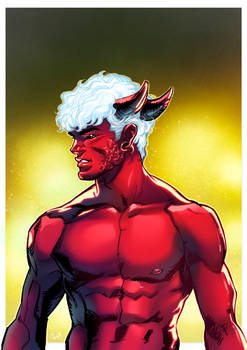 Red with horns!