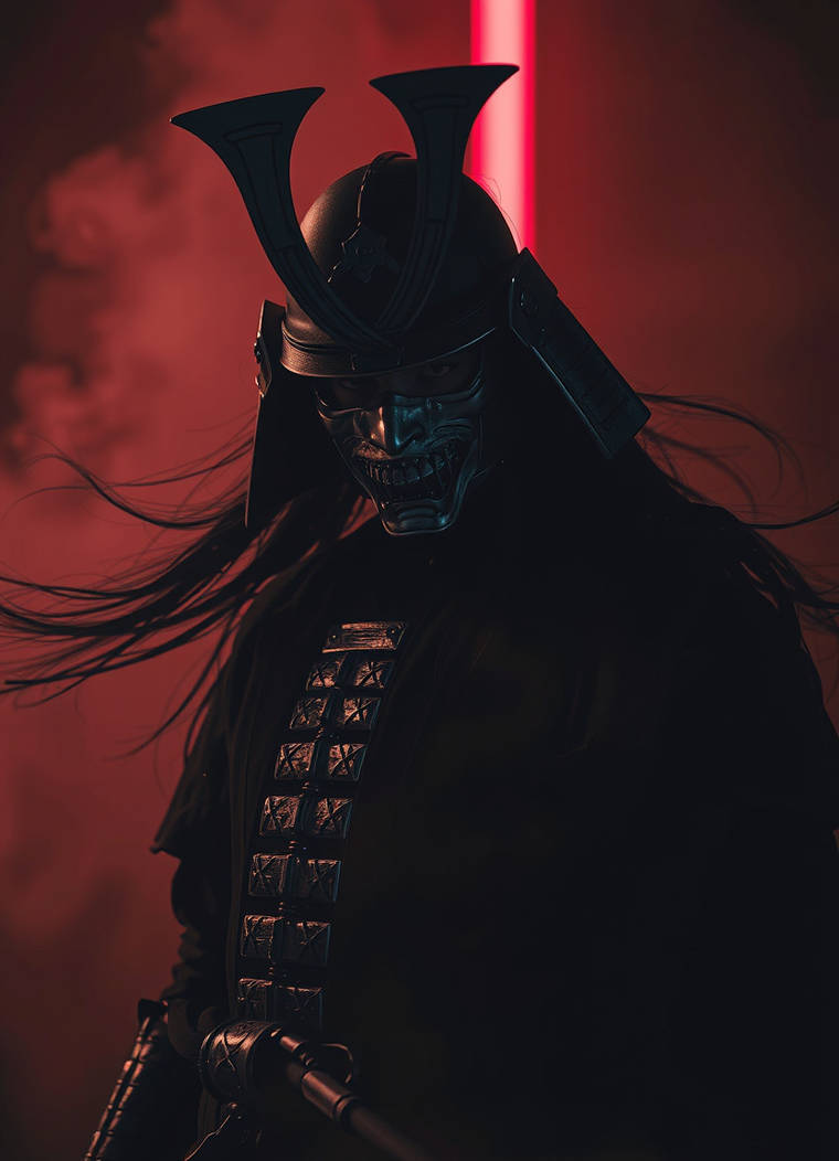 Dark Neon Samurai