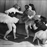 Ballet with female boxers.