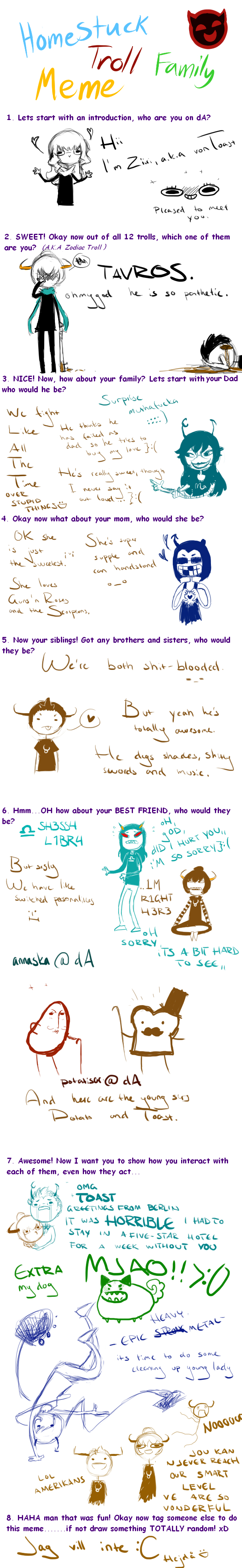 Homestuck family meme