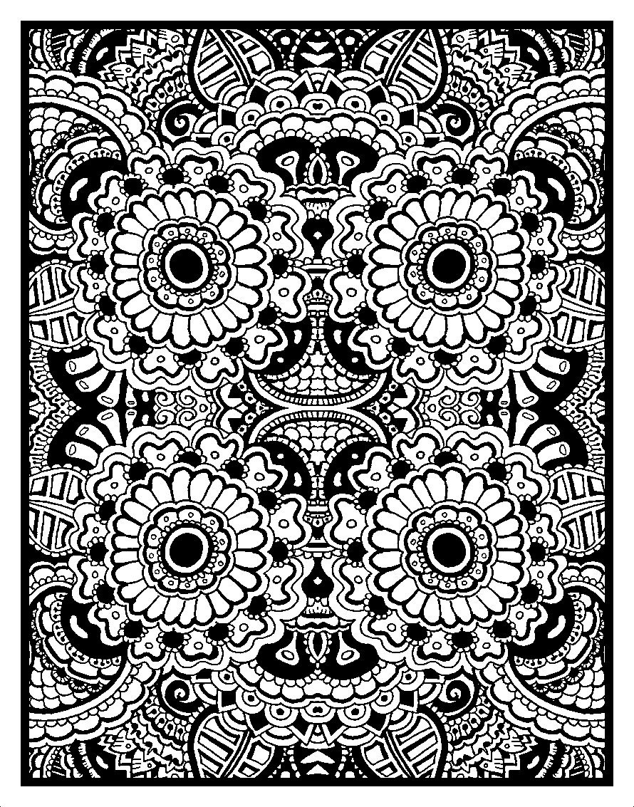 Zentangle mandala coloring page by CBURBERRY5683 on DeviantArt
