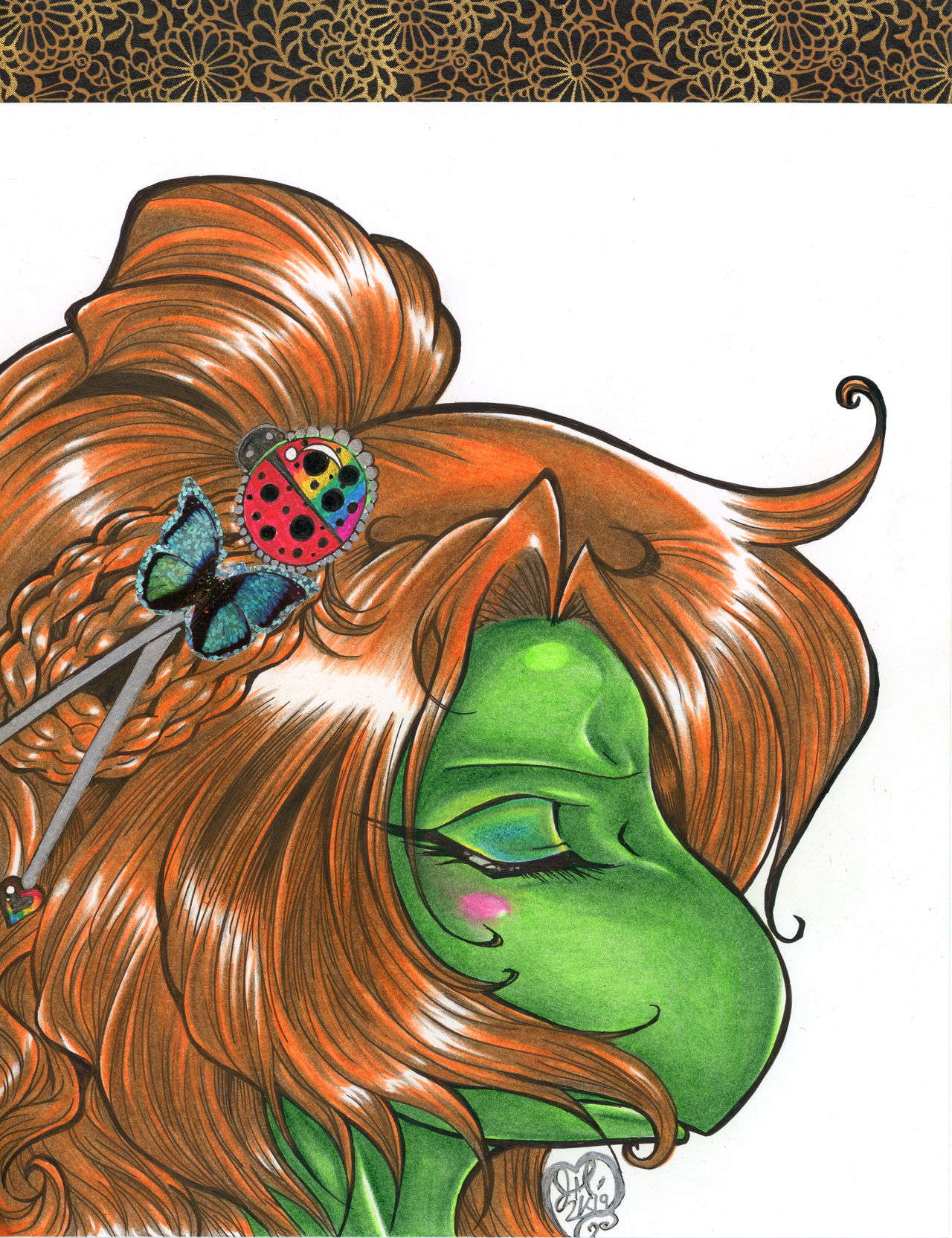 Turtle Ladybug April as a Turtle with ladybug hairpin by Jarrahwhite on DeviantArt
