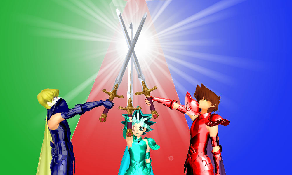 MMD Yu-Gi-Oh!~Dragon knights unite by SacredAmethystFox on DeviantArt