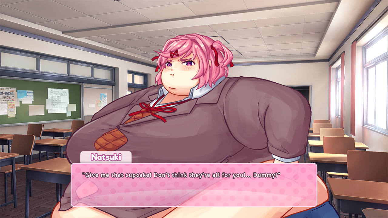 Natsuki Cube Natsuki in game by Nepirou on DeviantArt