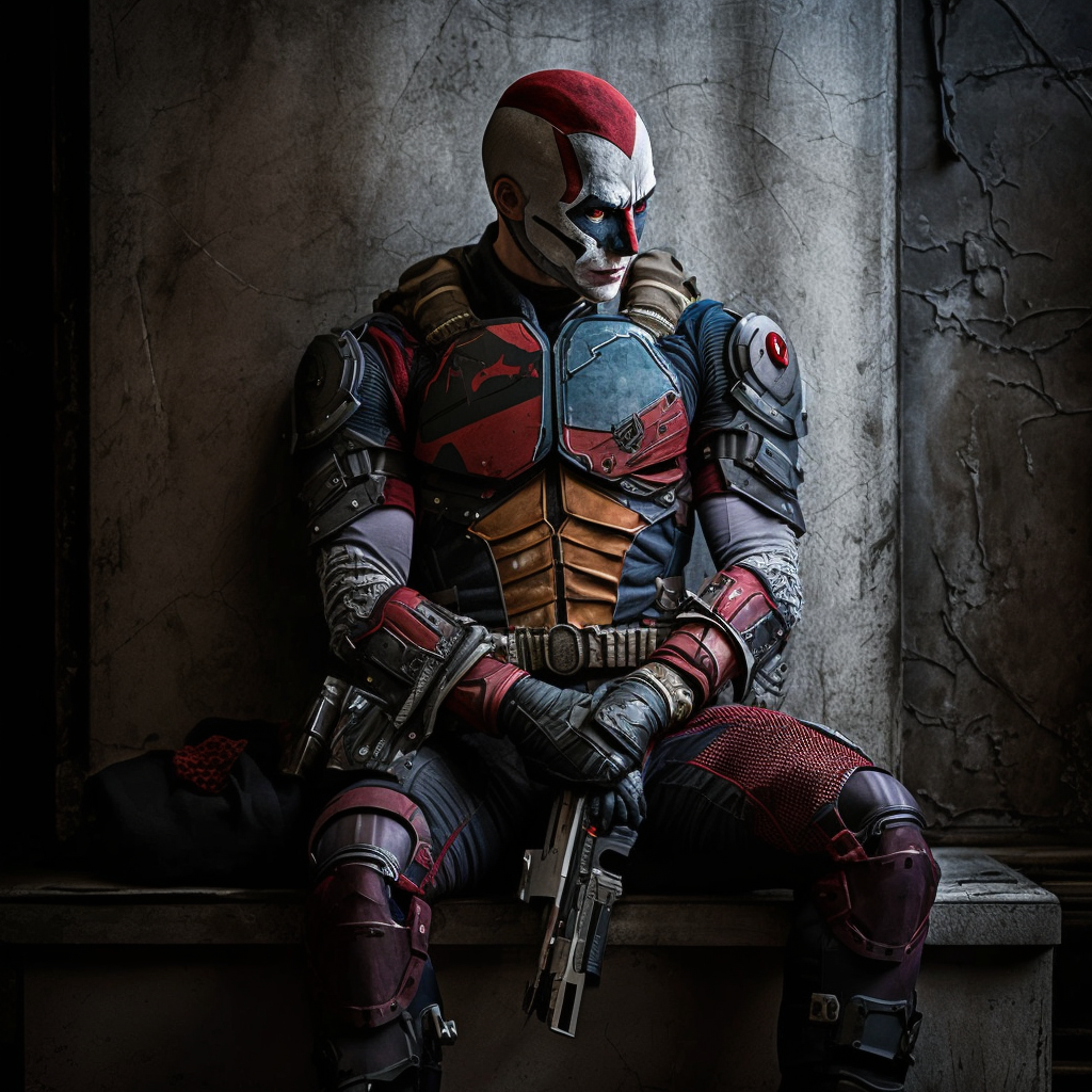 Dead deadshot leaning against the wall by classicmovielover62 on DeviantArt