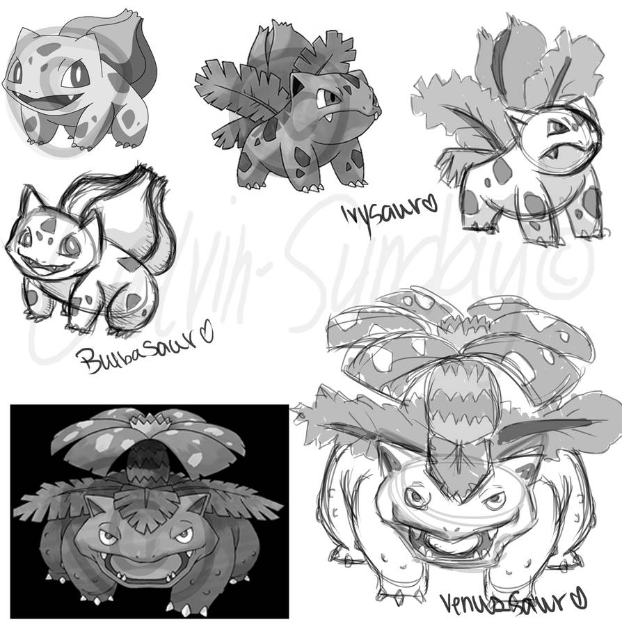 Bulbasaur Digimon Bulbasaur evelutions by PrincessFrankie on DeviantArt