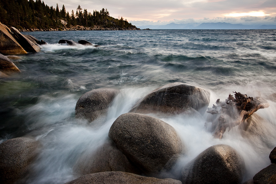 Wave crashing at the rocks...