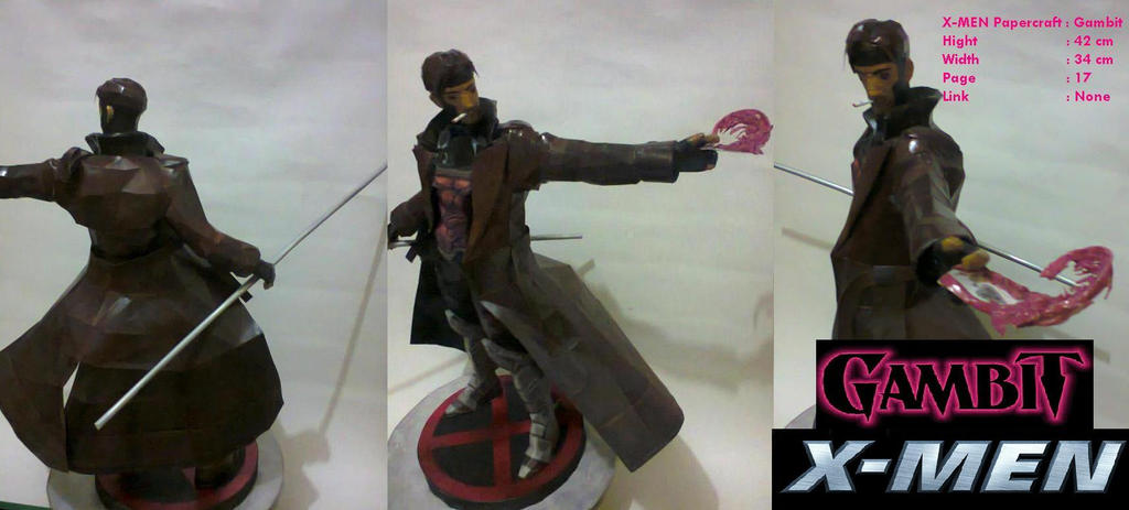 Gambit Papercraft by erinasution on DeviantArt