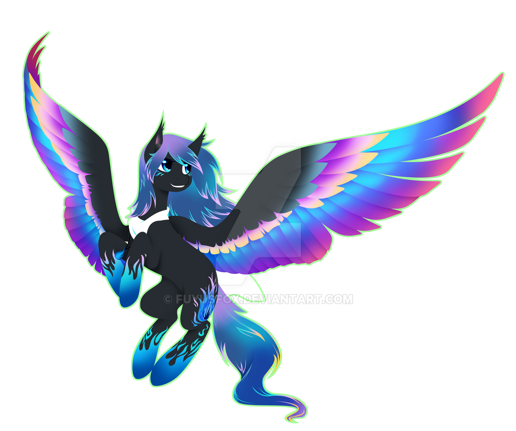 Commission - Rainbow Power Midnight Light