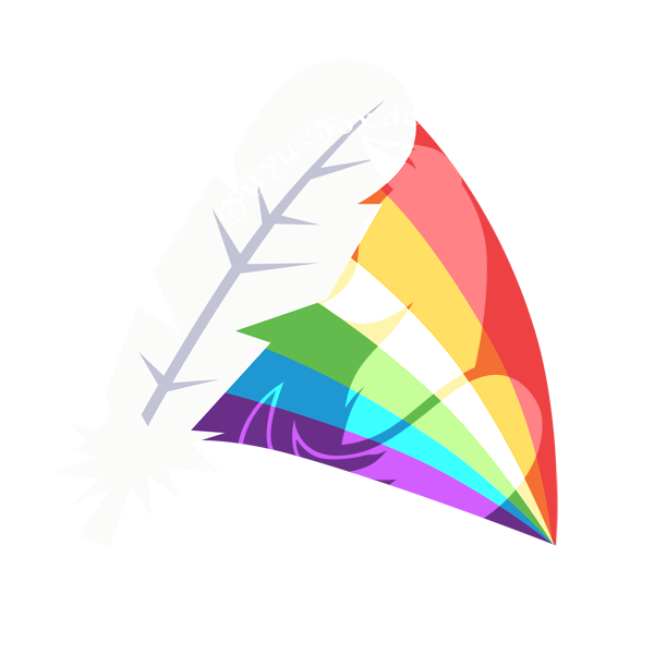 Commission - Rainbow Feather Cutie Mark