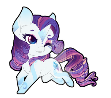 Rainbow Power Chibi Redux - Rarity